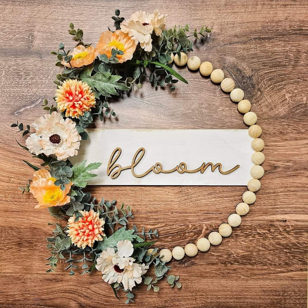 Thursday 03/26/26 5:30pm NEW Beaded Floral Doorhanger