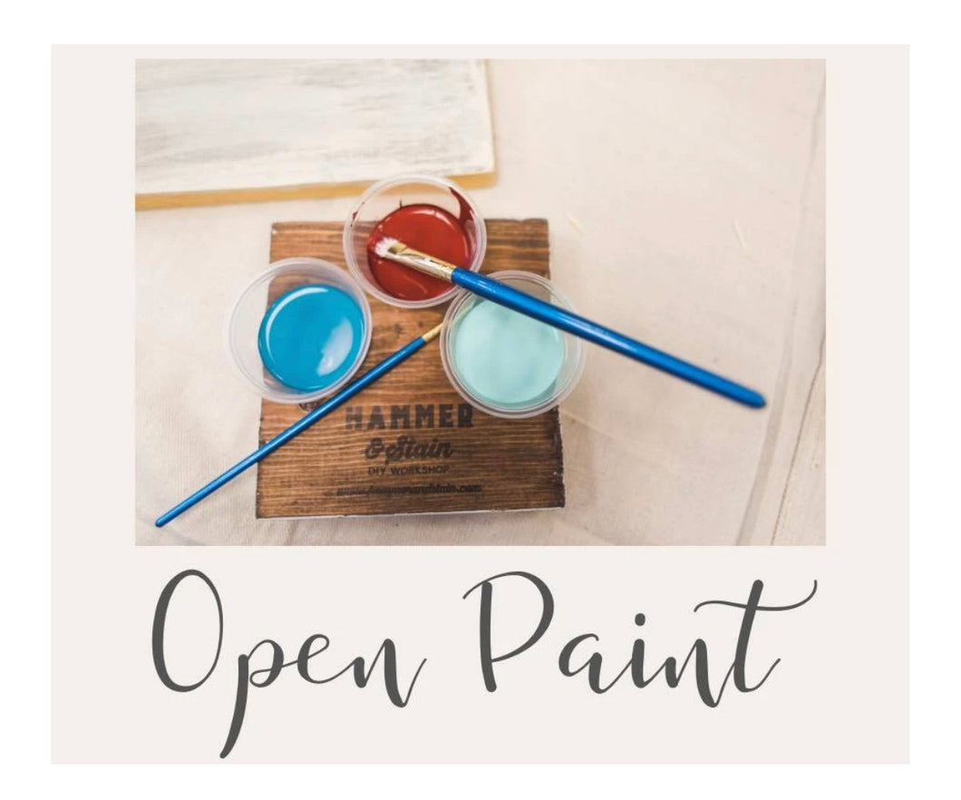 05/30/2026 Saturday (11-3pm) Open Paint